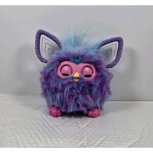 Hasbro Furby 2023 Tie Dye Rainbow Interactive Plush Toy with Glowing Ears Works